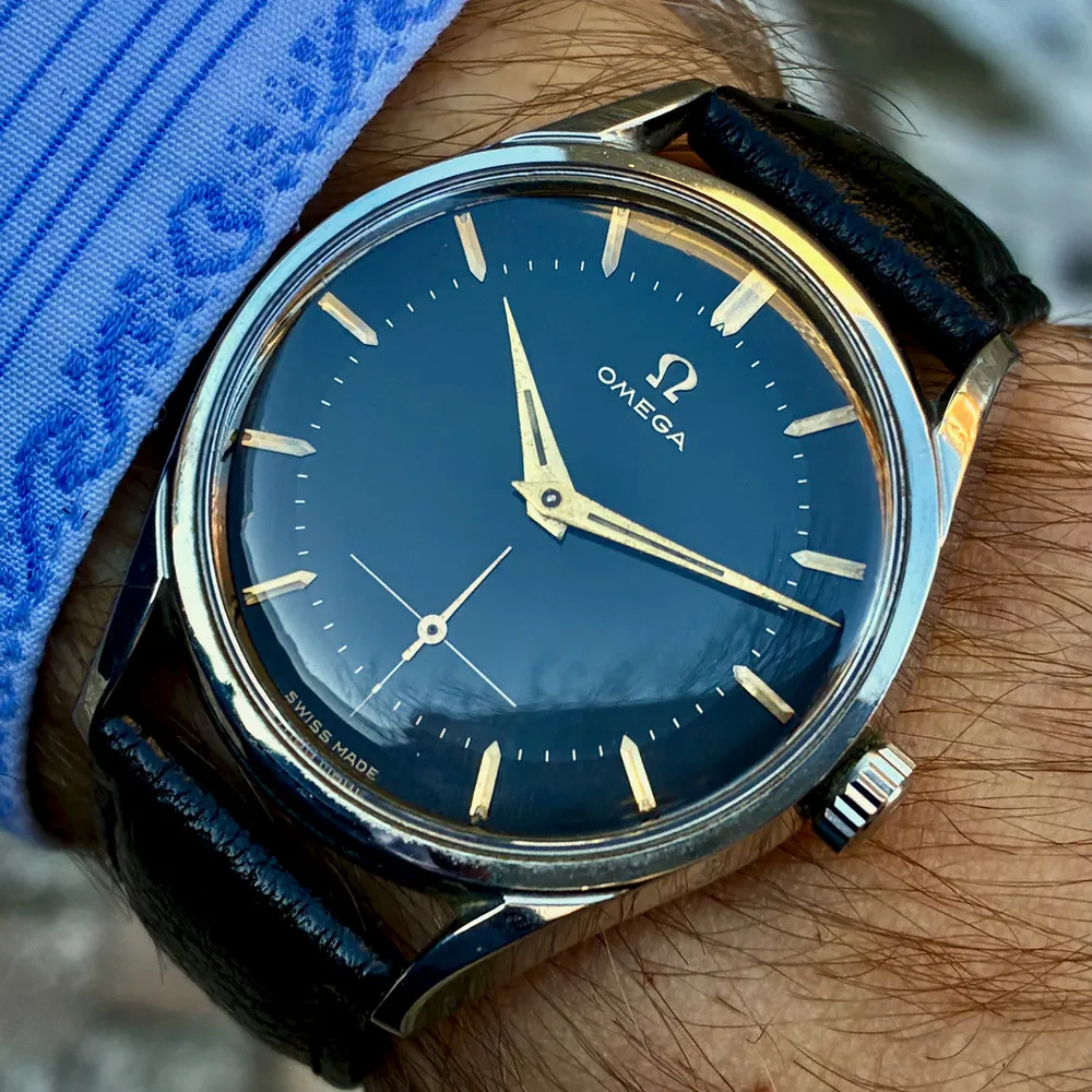 Omega Two-Tone Black Dial