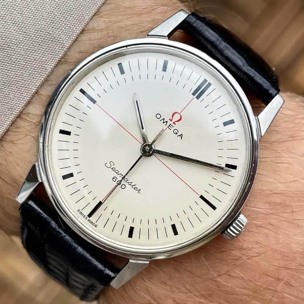 Sjælden Omega Seamaster 600 White Technical Dial